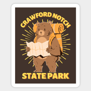Crawford Notch State Park Camping Bear Magnet